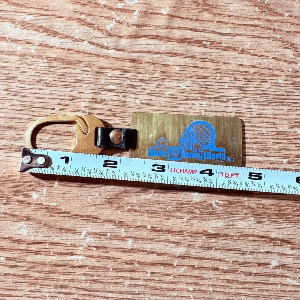 Vintage Walt Disney Work Keychain Key Ring 